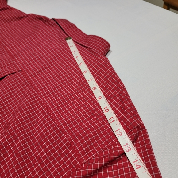Chaps Easy Care Red & White Button Down Shirt Men's Size XXL - Picture 7 of 15